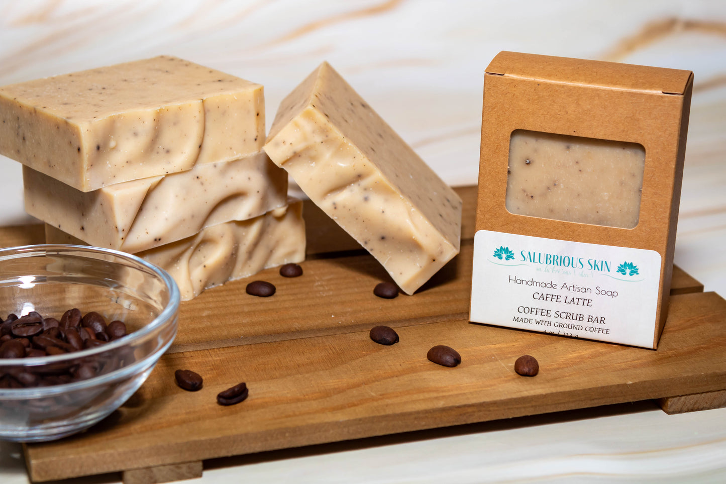 Caffe Latte Soap (Coffee Scrub Bar)
